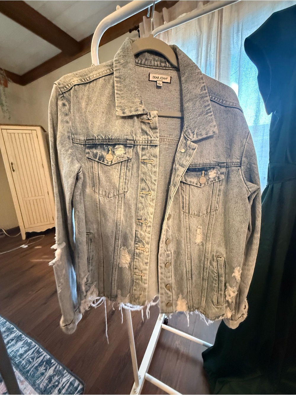 Dear John Light Blue Distressed Denim Jacket